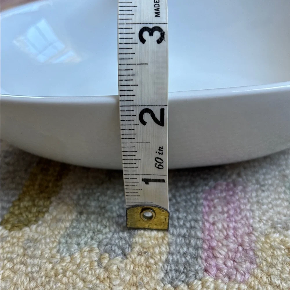 Aaron Probyn x Crate&Barrel White Ceramic serving dish EUC